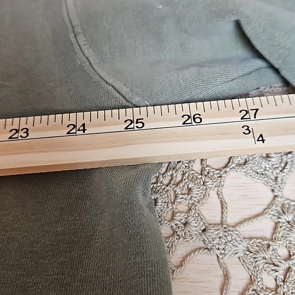 Vintage Authentic Pigment Sweatshirt Jacket with Clay Buttons & Jean Pocket - Picture 11 of 14